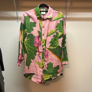 Farm Rio linen jumpsuit